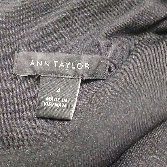 Ann Taylor black white tweed stretch dress Sz 4 NWOT - Picture 8 of 8